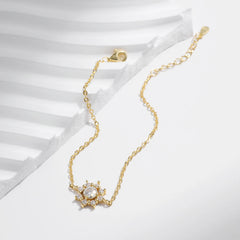 Moissanite Snowflake Bracelet