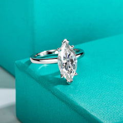 Moissanite Marquise Cut Ring