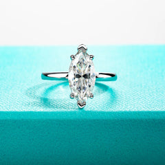 Moissanite Marquise Cut Ring