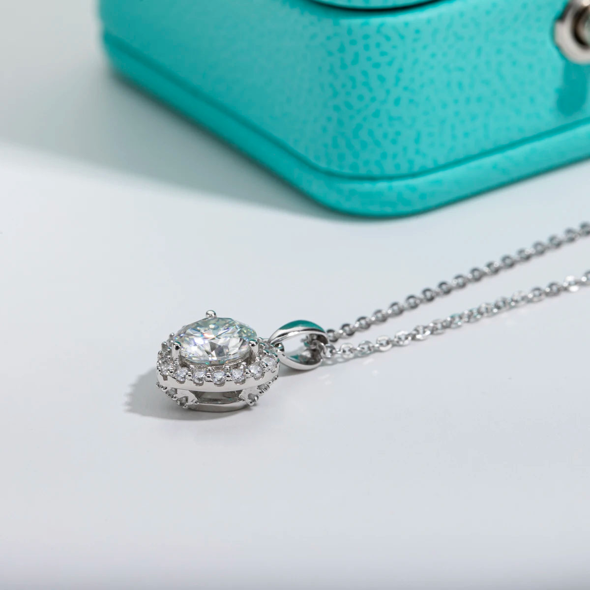 Heart Moissanite Pendant Necklace