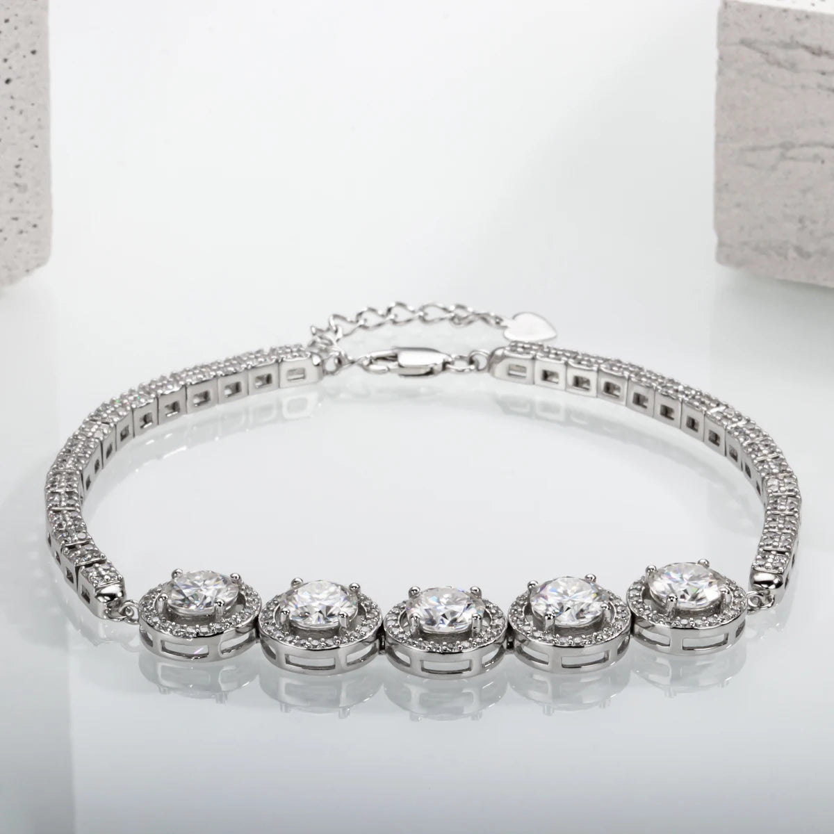 Moissanite O Tennis Bracelet