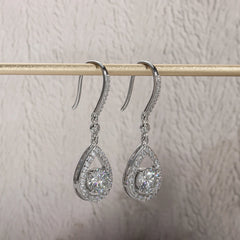 Moissanite Droplet Earrings