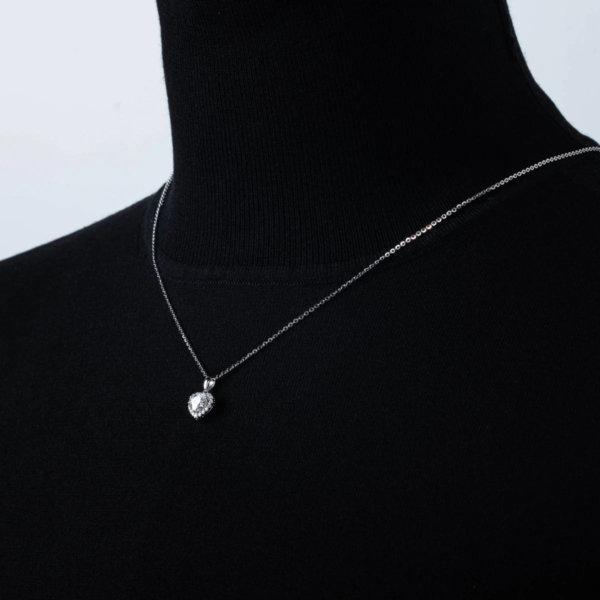 Heart Moissanite Pendant Necklace