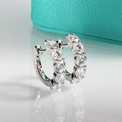 Moissanite Luxe Hoop Earrings