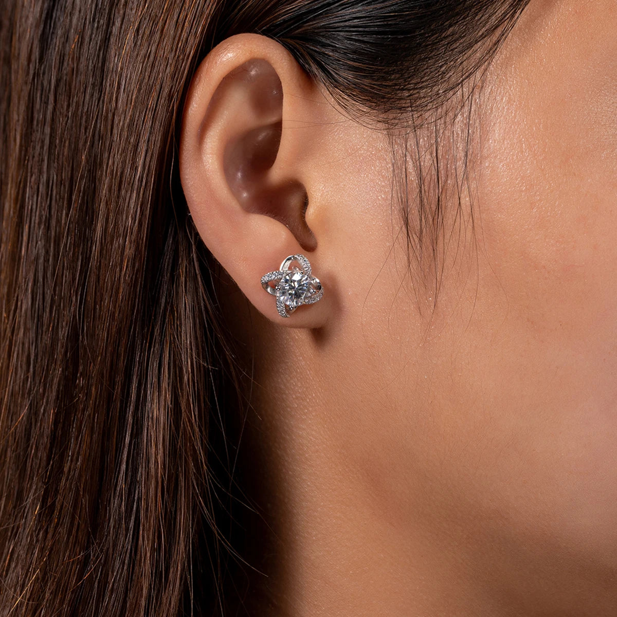 Moissanite Windmill Earrings