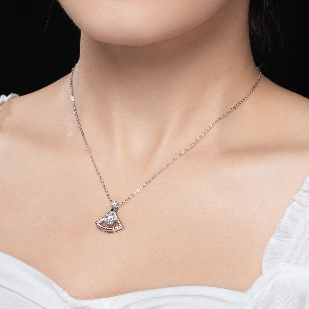 Elegant Moissanite Pendant Necklace