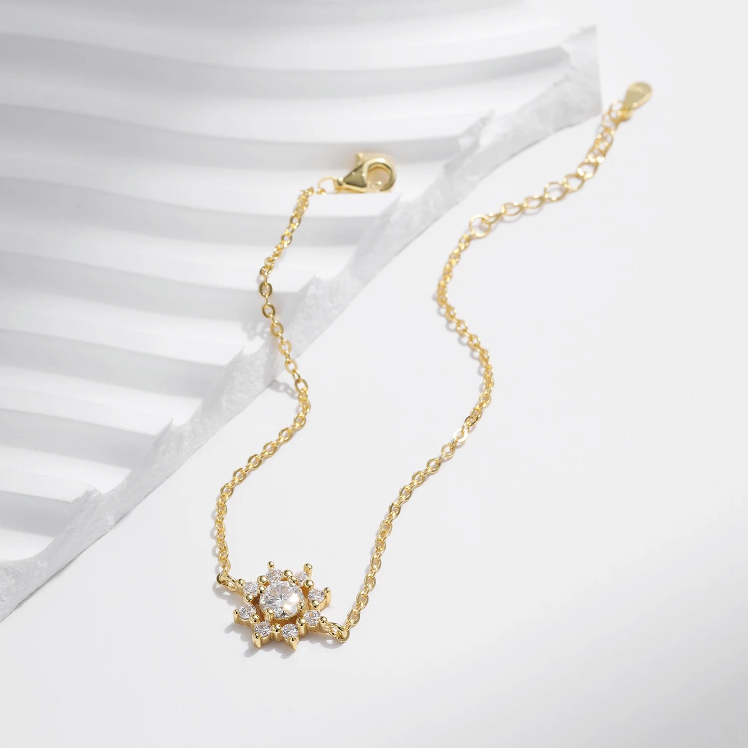 Moissanite Snowflake Bracelet