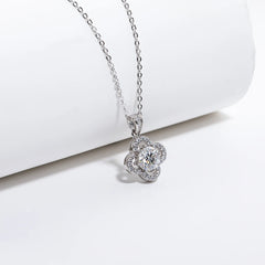 Sunflower Moissanite Pendant Necklace