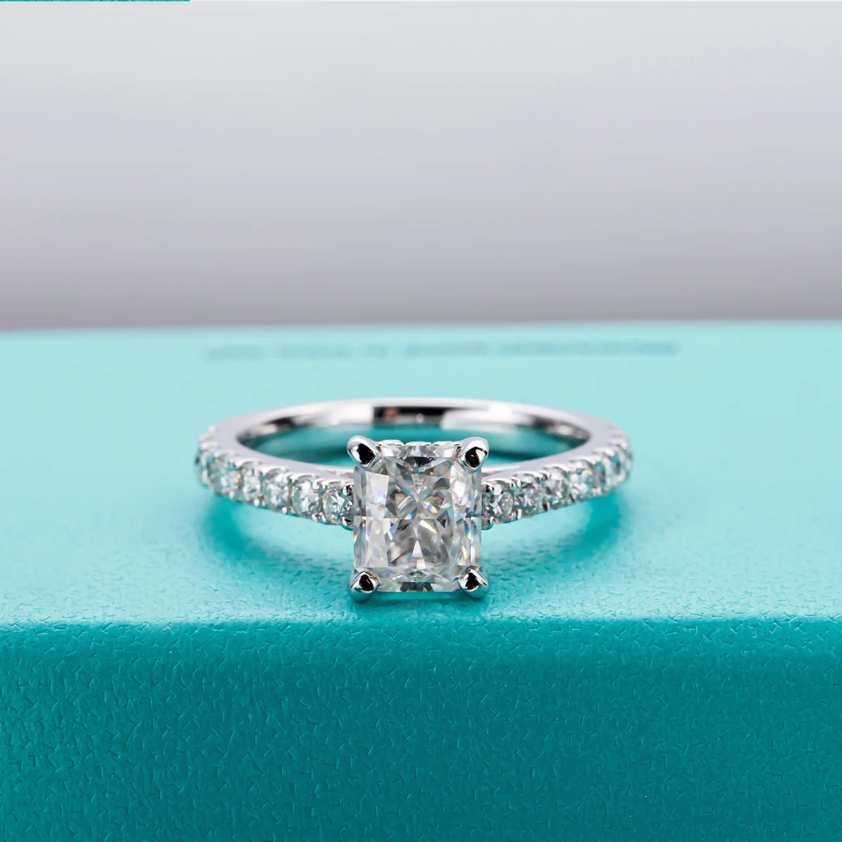 Moissanite Radiant Cut Ring