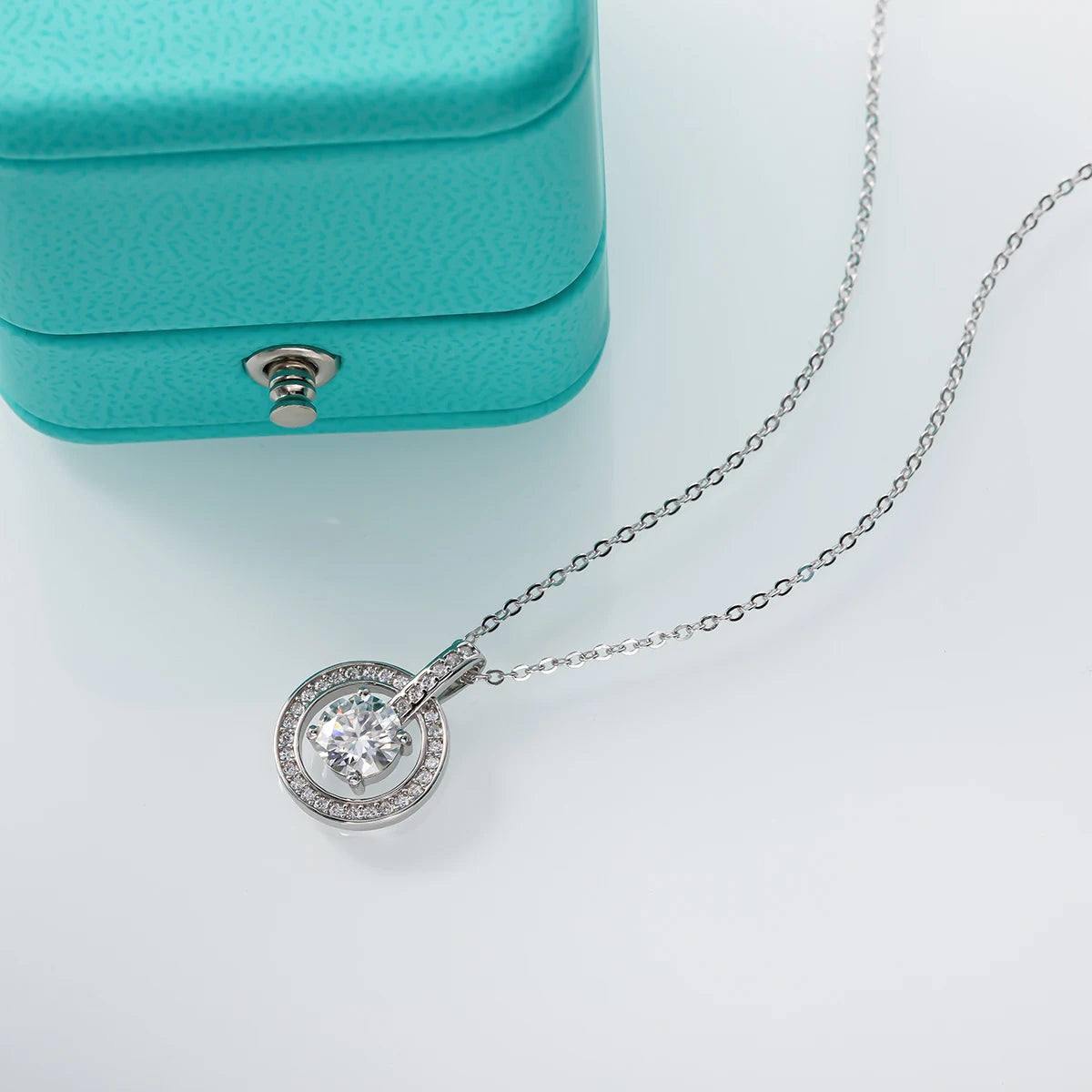 Radiance O Moissanite Pendant Necklace