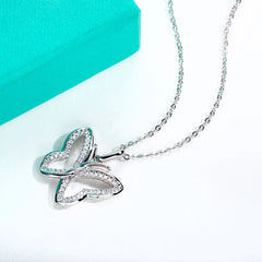 Butterfly Moissanite Pendant Necklace