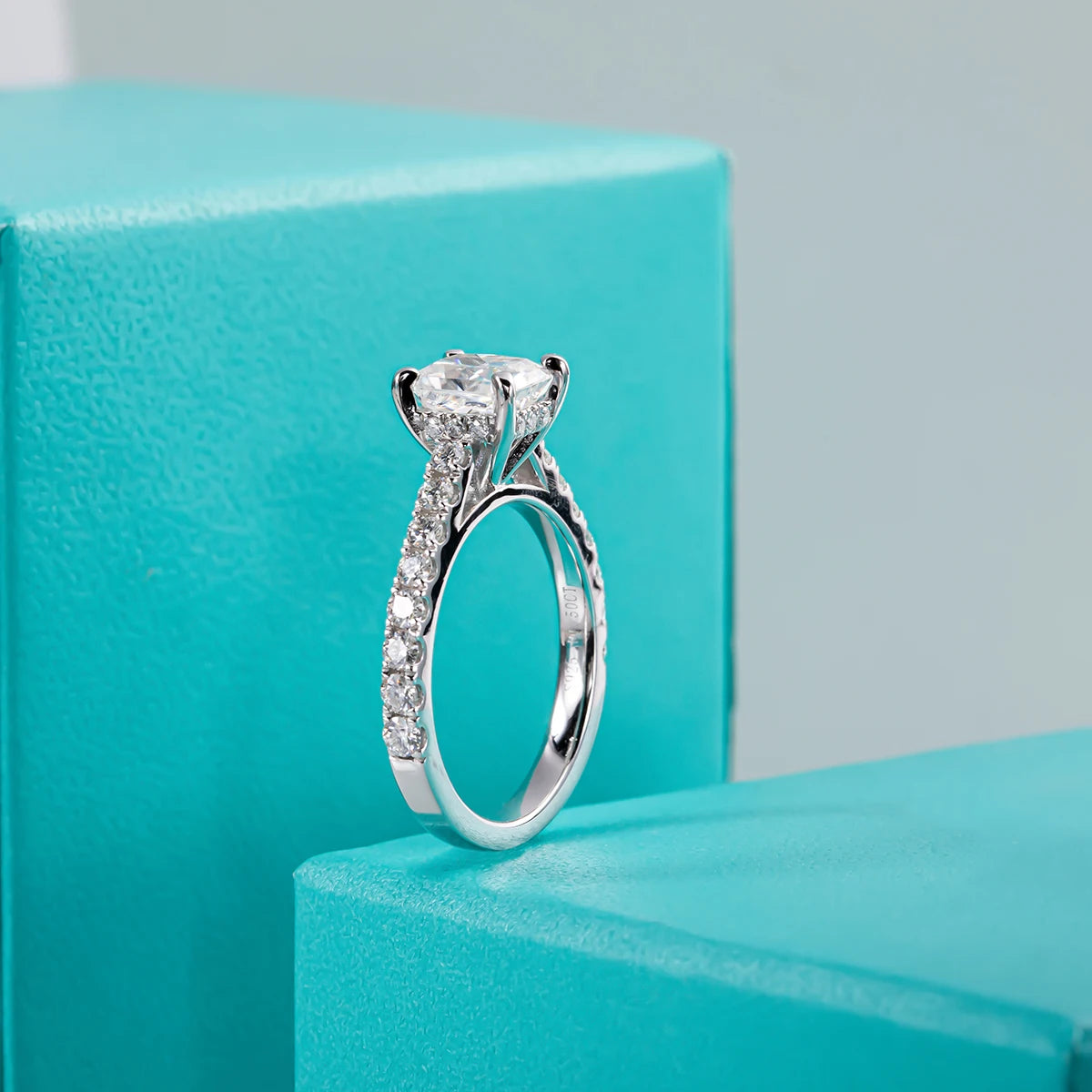 Moissanite Radiant Cut Ring