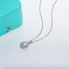 Heart Moissanite Pendant Necklace