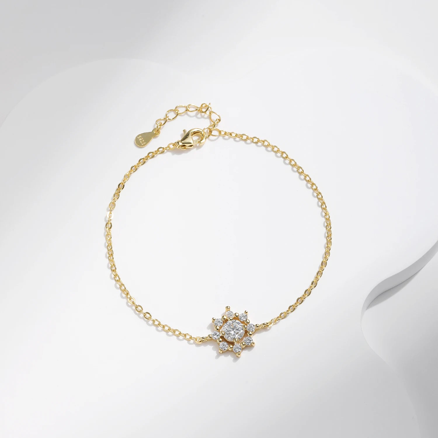 Moissanite Snowflake Bracelet