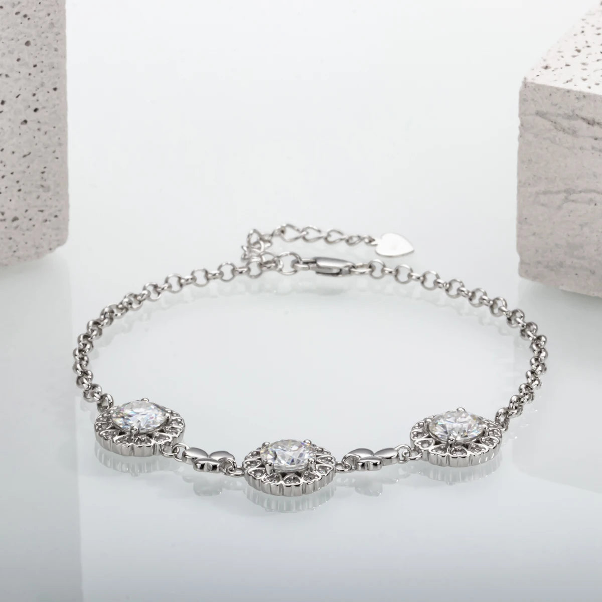 Moissanite Clover Bracelet