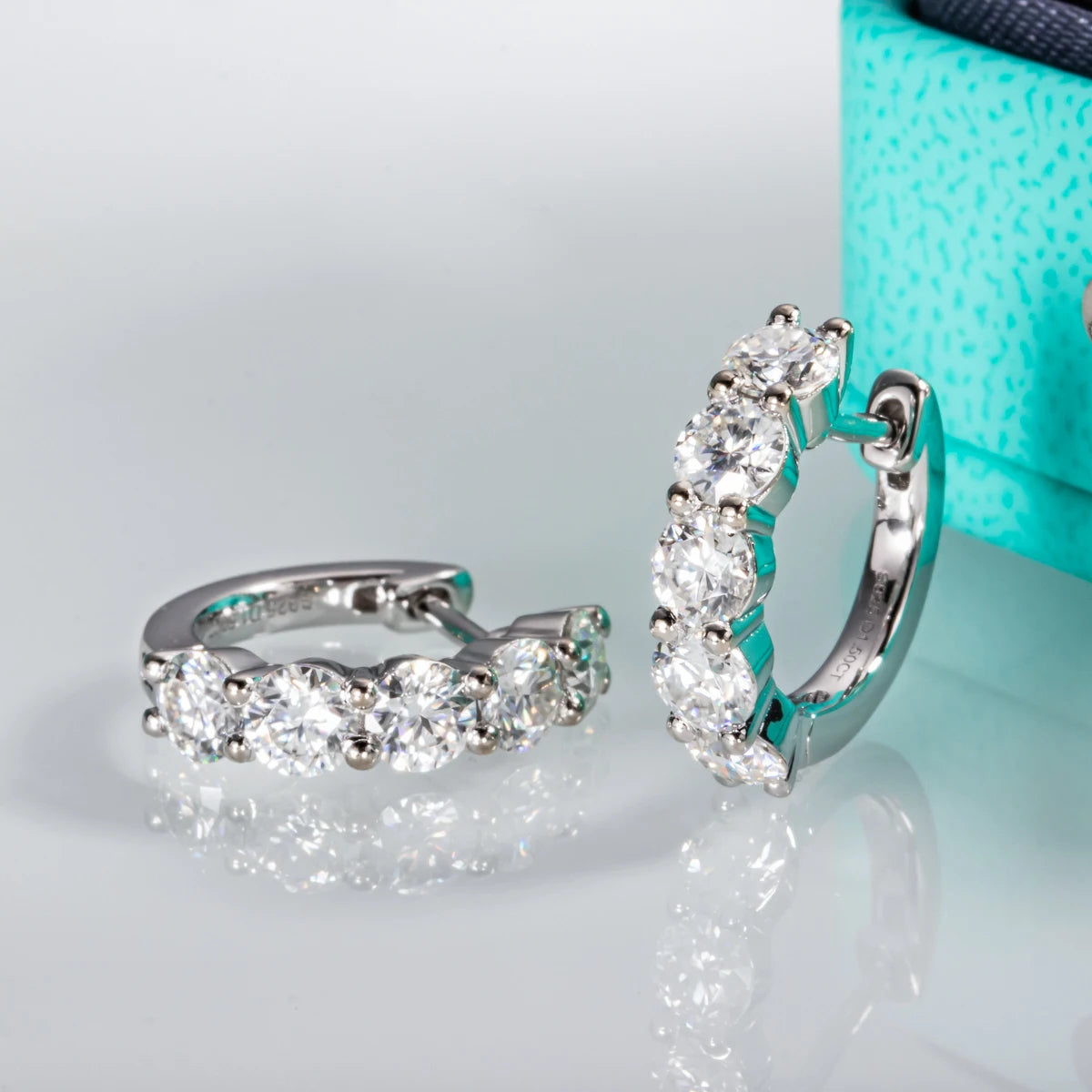 Moissanite Luxe Hoop Earrings