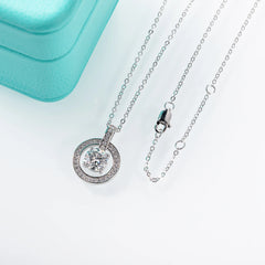 Radiance O Moissanite Pendant Necklace